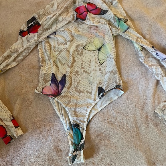 FashionNova Mesh Bodysuit Size Small NWT - Picture 5 of 7